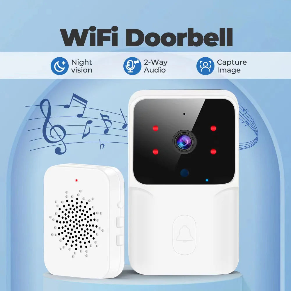 Tuya Doorbell with Camera Wireless Bundle Video Doorbell WIFI HD Outdoor Phone Door Bell Camera Security Video Intercom IR