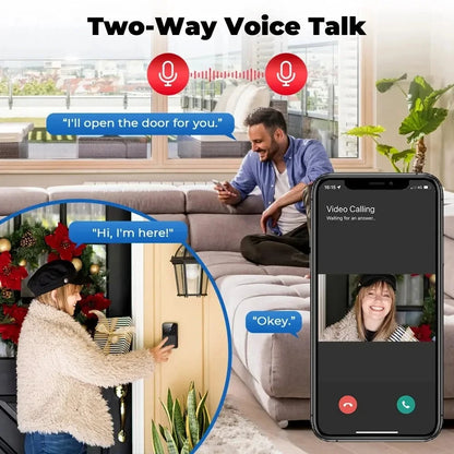 Tuya Doorbell with Camera Wireless Bundle Video Doorbell WIFI HD Outdoor Phone Door Bell Camera Security Video Intercom IR