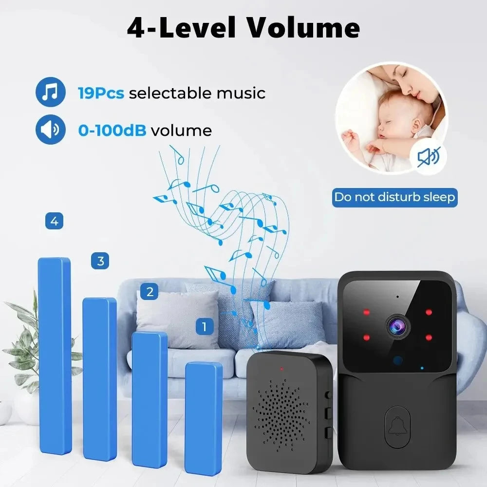 Tuya Doorbell with Camera Wireless Bundle Video Doorbell WIFI HD Outdoor Phone Door Bell Camera Security Video Intercom IR